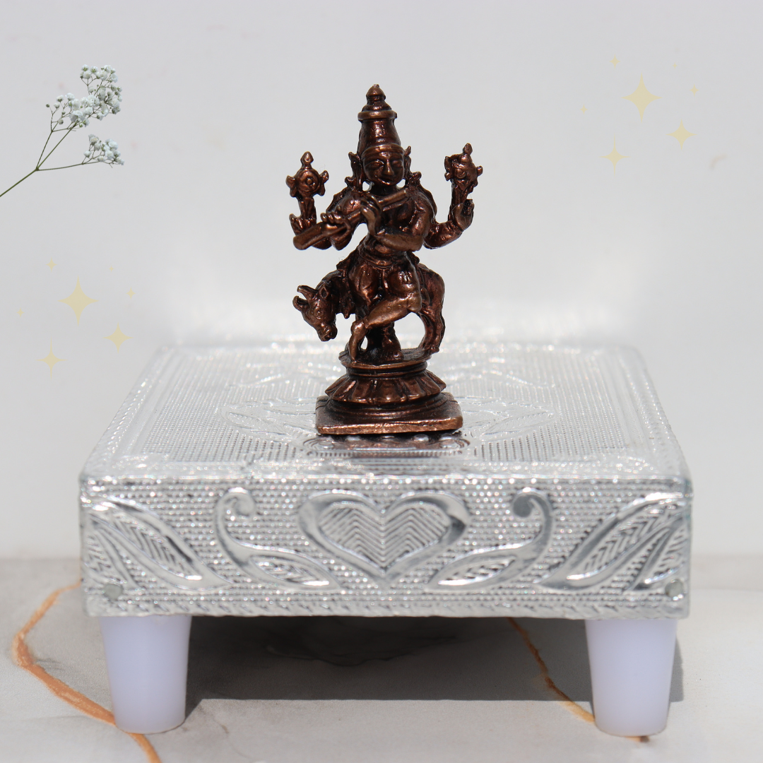 Antique Copper Krishna Idol