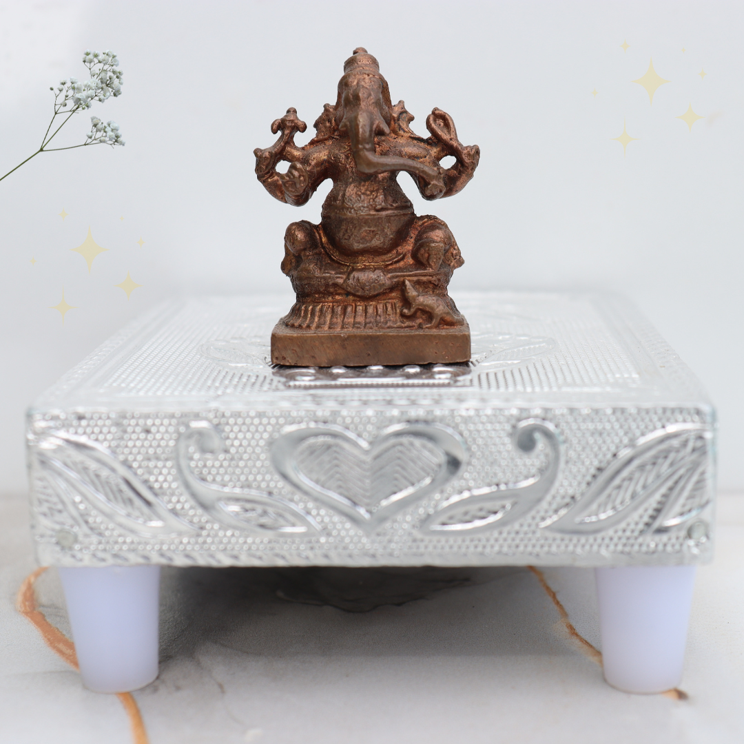 Lord Ganesha Miniature Idol in Pure Copper