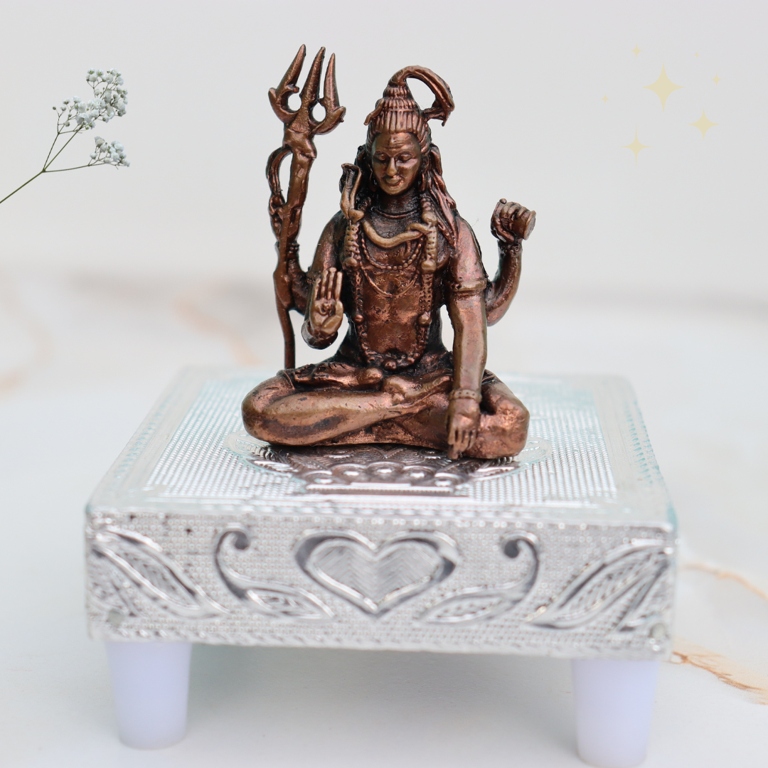 Handcrafted Pure Copper Lord Shiva Idol