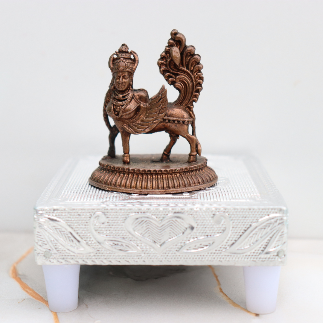 Handcrafted Copper Yali Statue