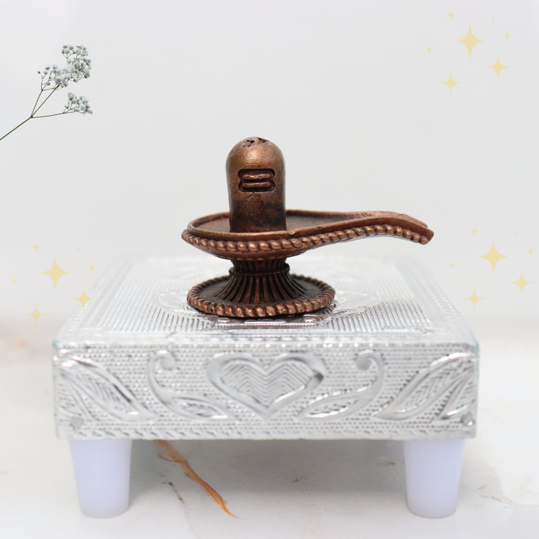 Shivling Miniature Idol in Pure Copper