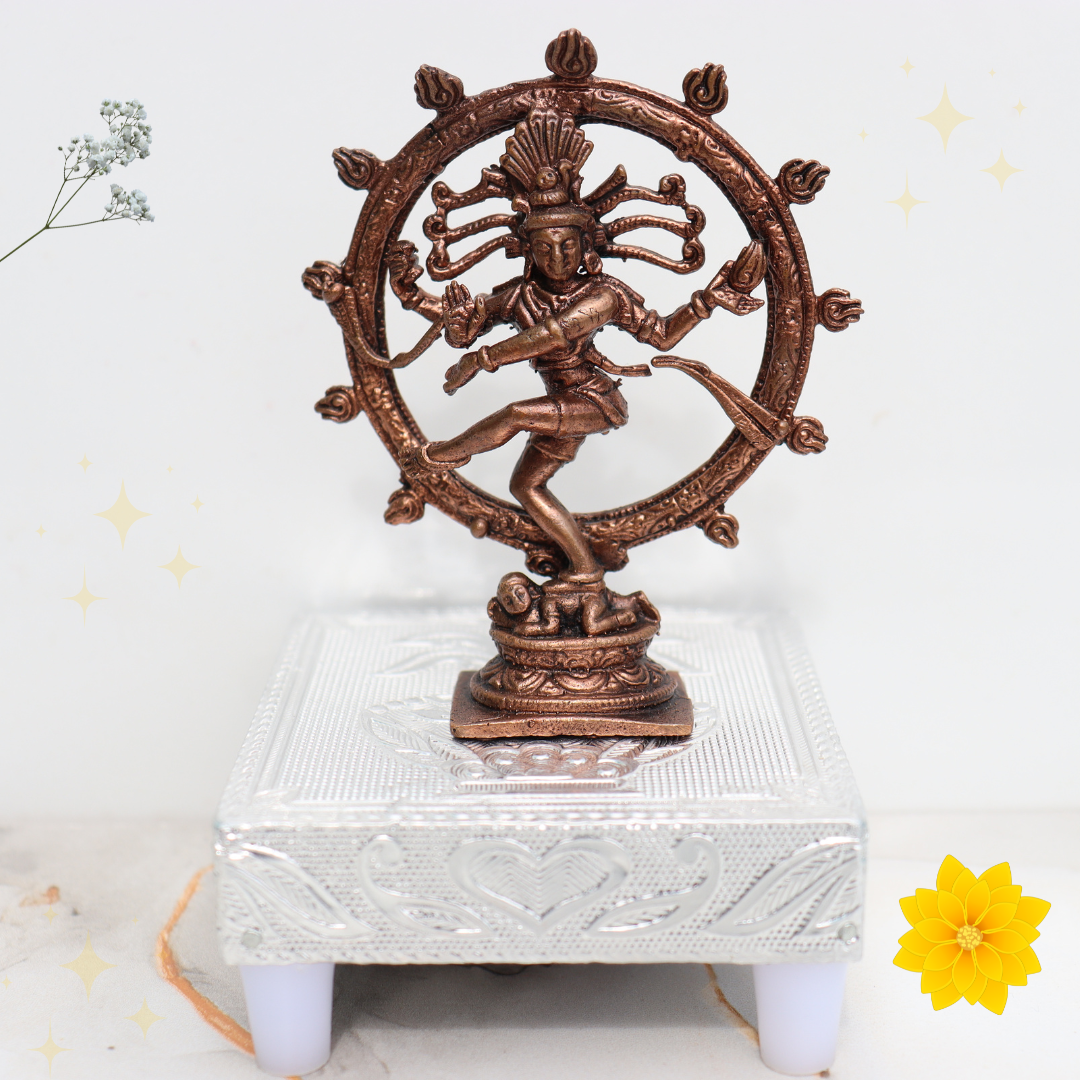 Nataraja Dancing Shiva Idol in Pure Copper