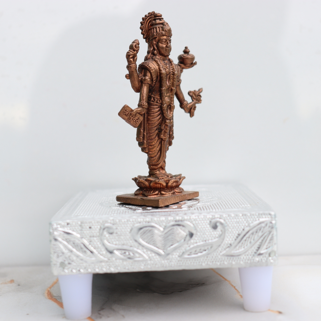 Pure Copper Lord Dhanvantari Idol