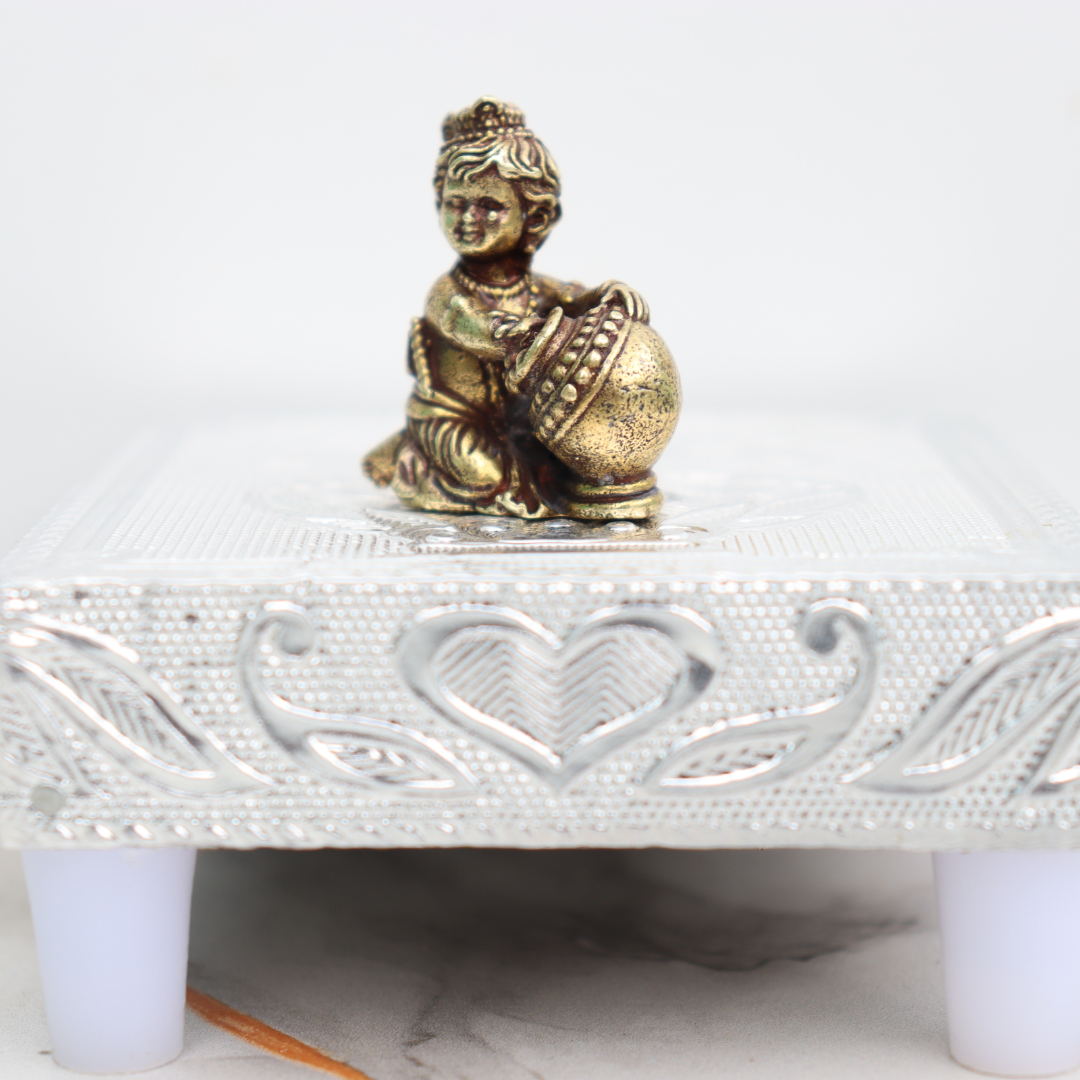 Brass Makhan Chor Krishna Idol