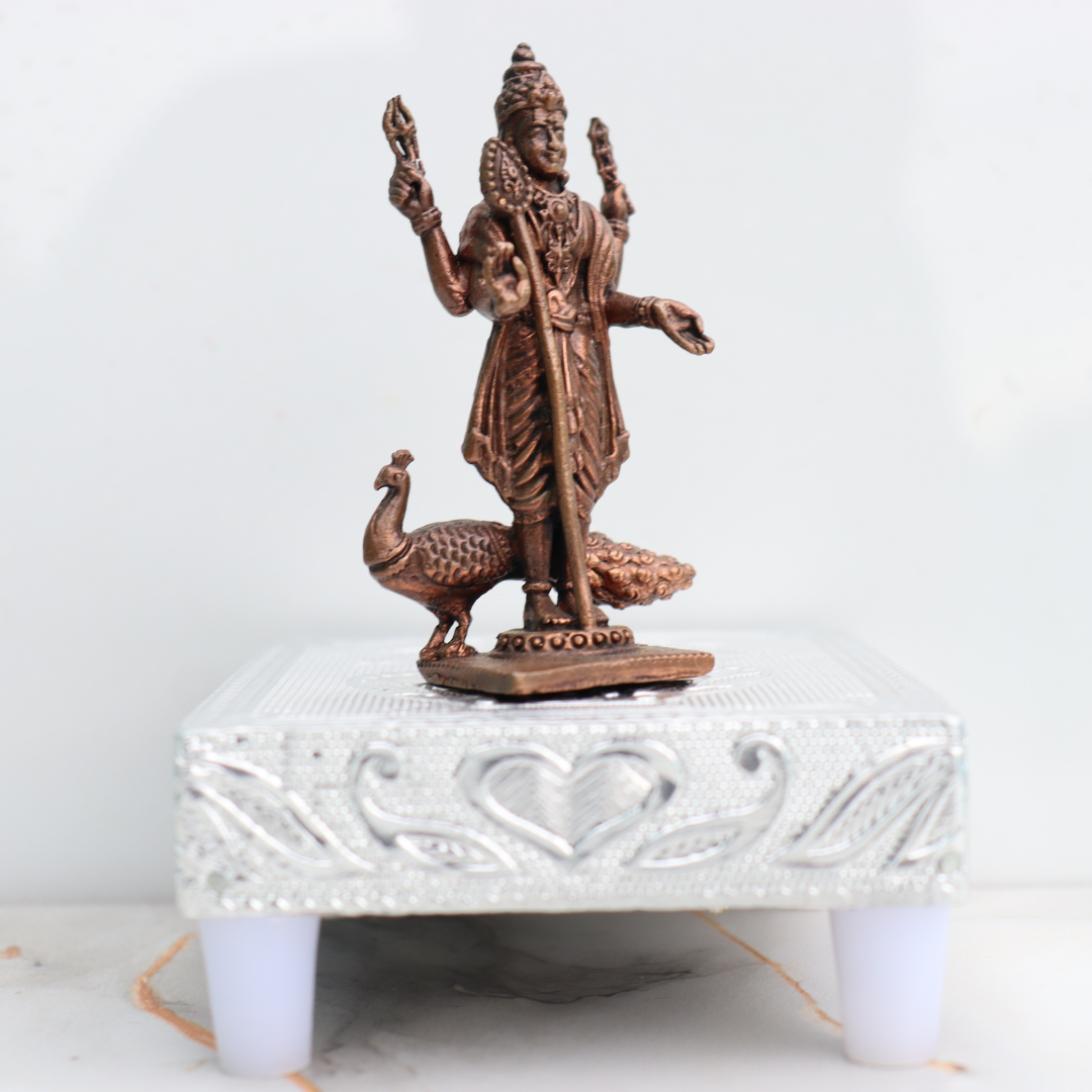 Andcrafted Copper Lord Murugan Idol