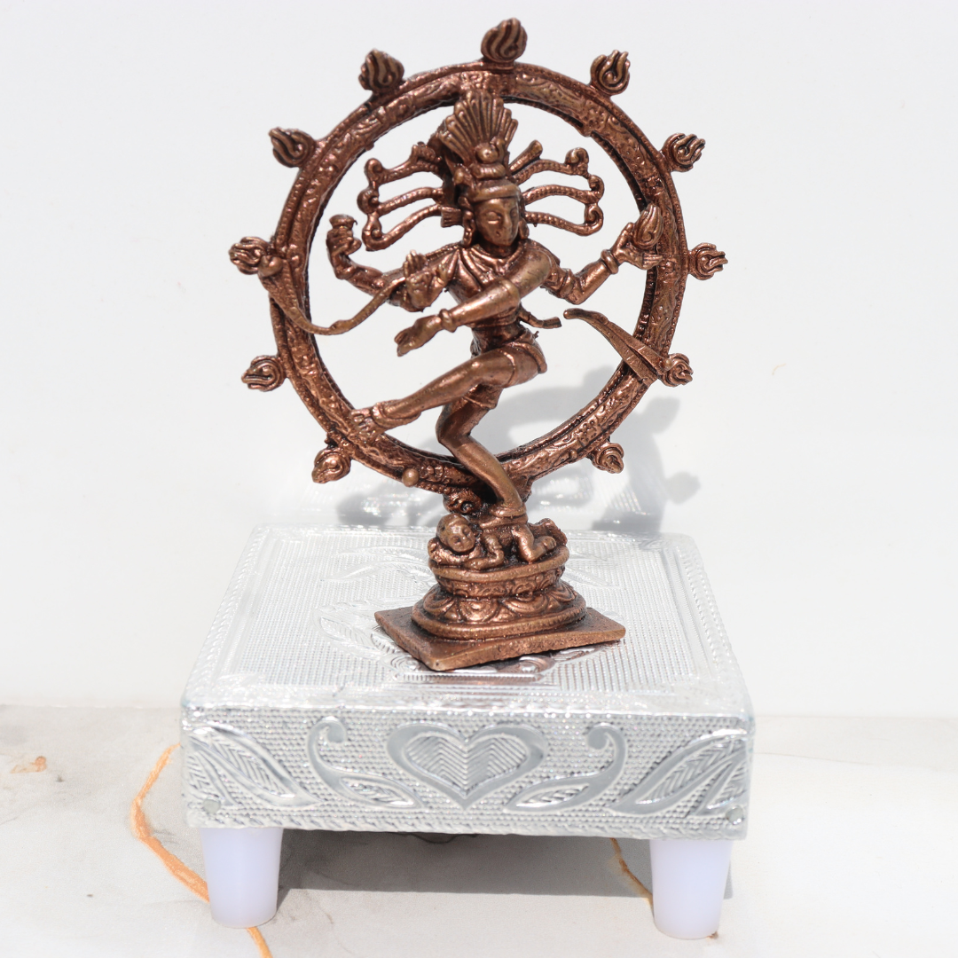 Nataraja Dancing Shiva Idol in Pure Copper