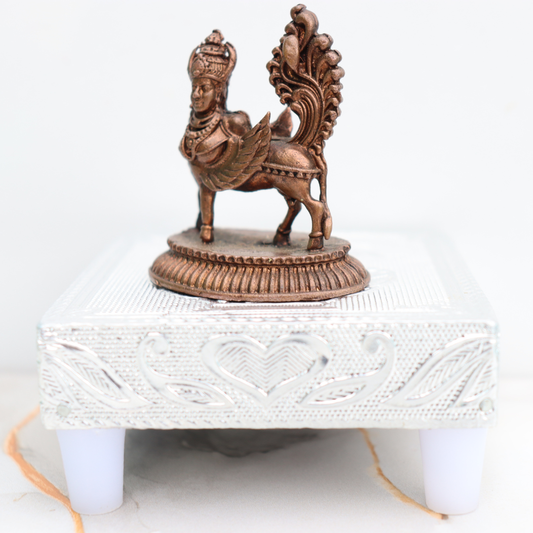 Handcrafted Copper Yali Statue