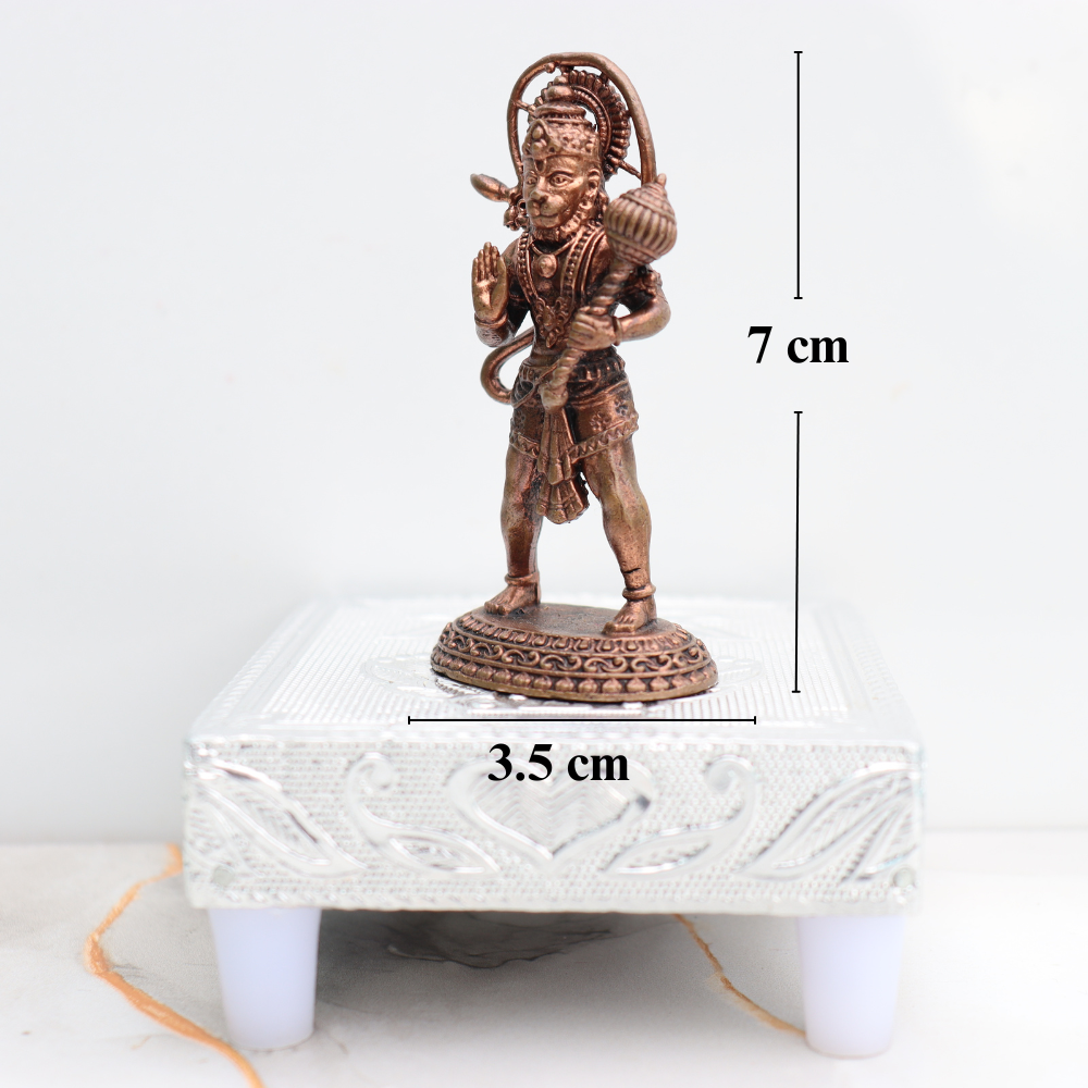 Handcrafted Copper Hanuman Idol