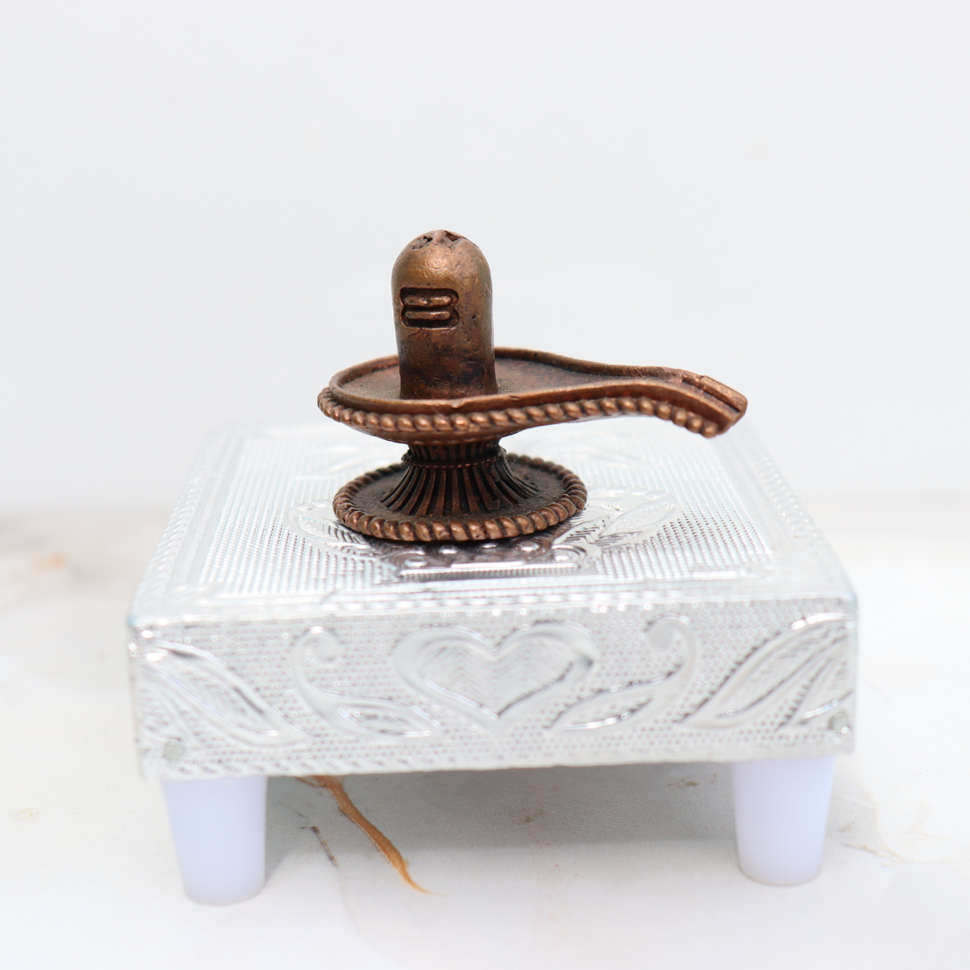 Shivling Miniature Idol in Pure Copper