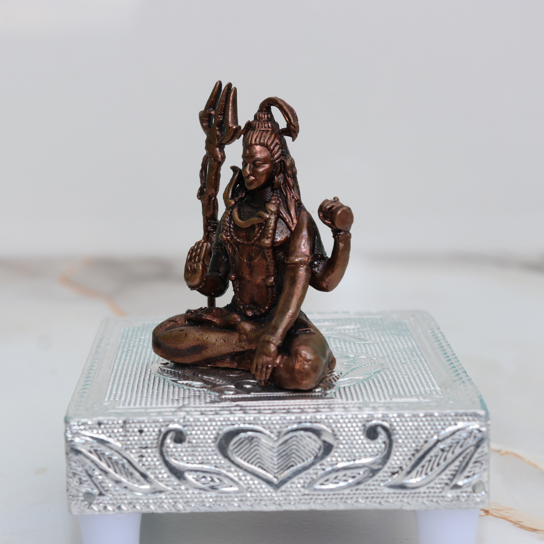 Handcrafted Pure Copper Lord Shiva Idol