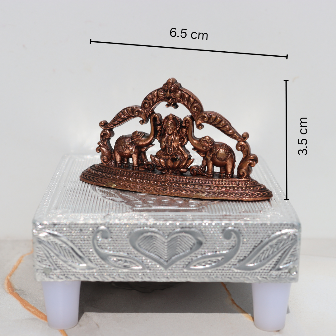 Gajalakshmi Copper Idol (Lakshmi with Elephants)