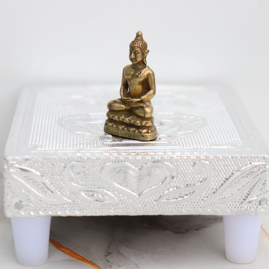 Miniature Brass Buddha Idol