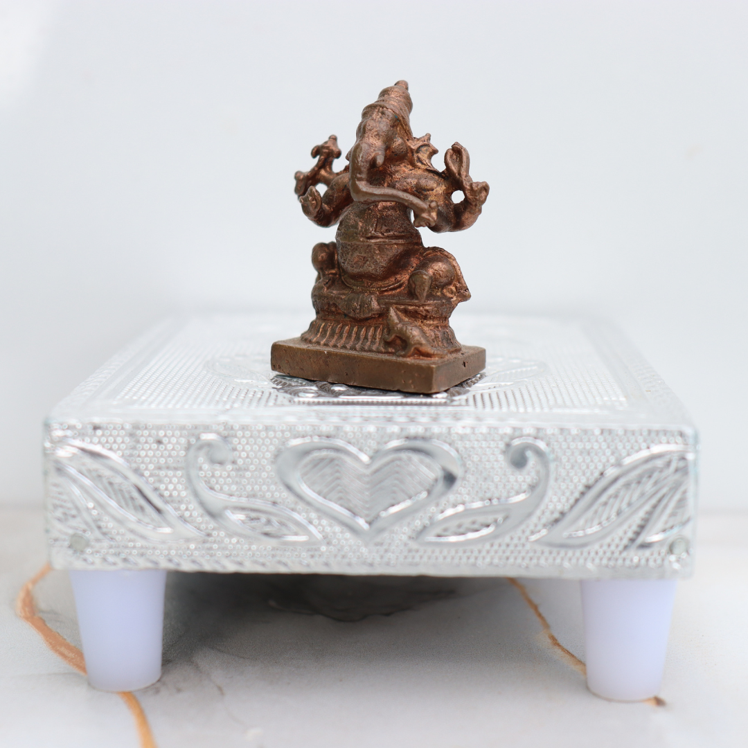 Lord Ganesha Miniature Idol in Pure Copper