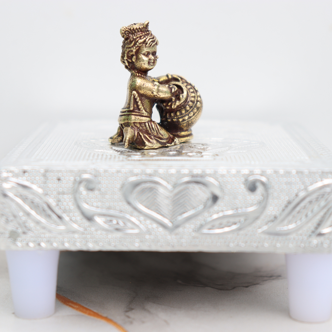 Brass Makhan Chor Krishna Idol