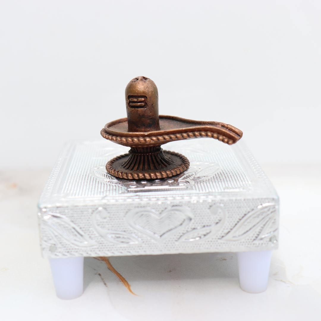 Shivling Miniature Idol in Pure Copper
