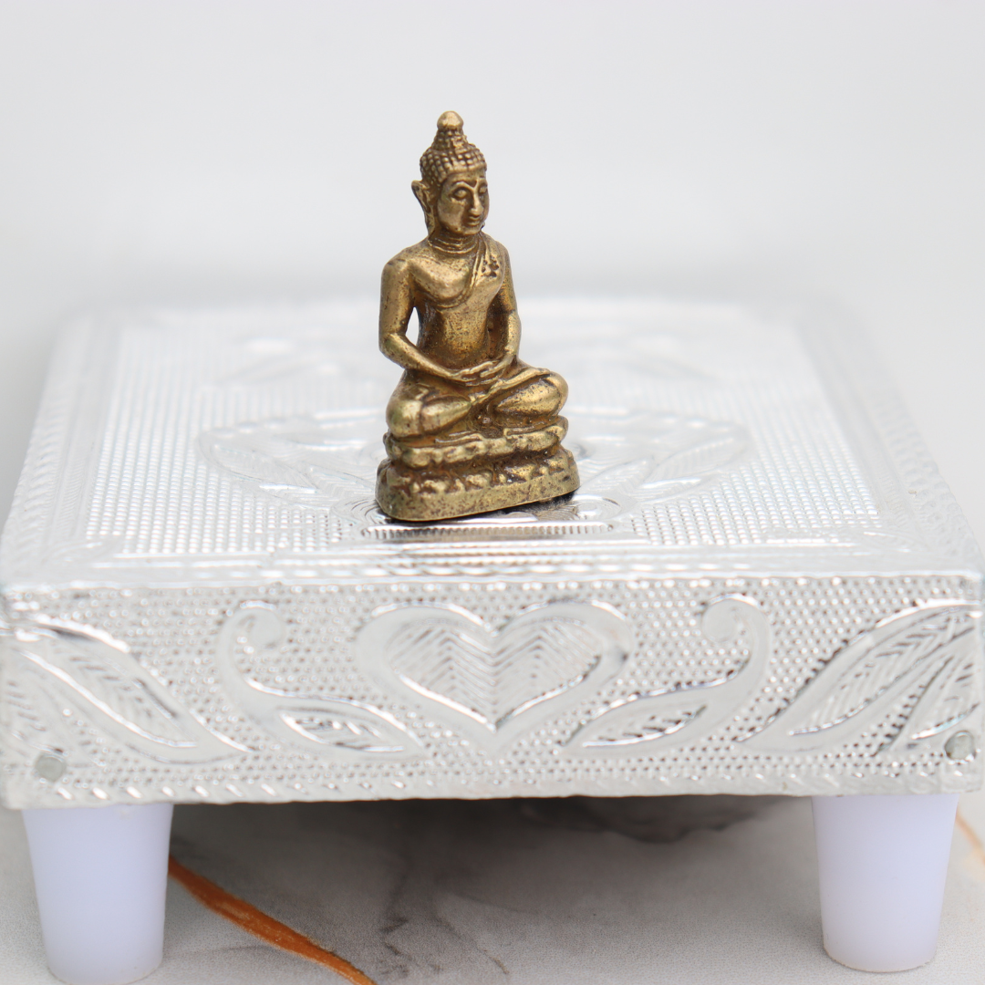 Miniature Brass Buddha Idol