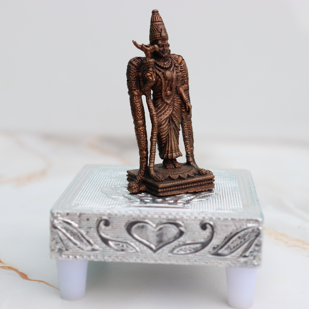 Handcrafted Pure Copper Meenachi Idol