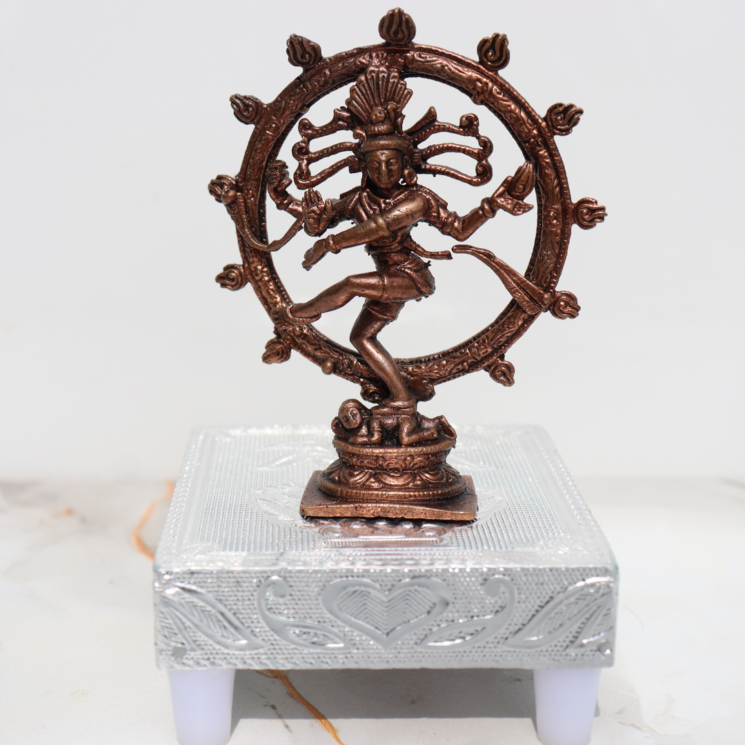 Nataraja Dancing Shiva Idol in Pure Copper