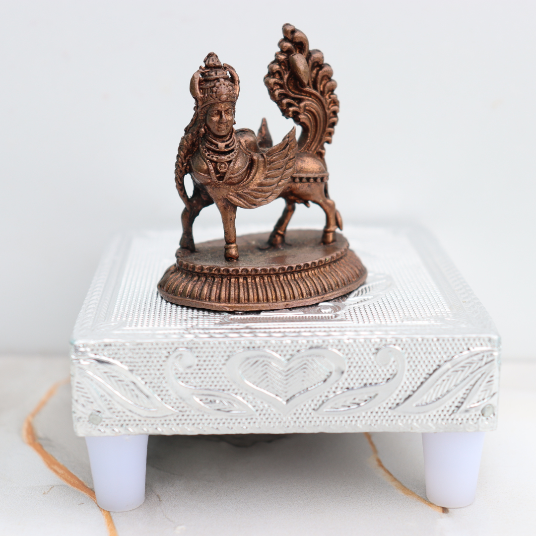Handcrafted Copper Yali Statue