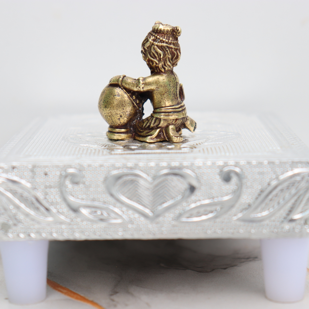 Brass Makhan Chor Krishna Idol