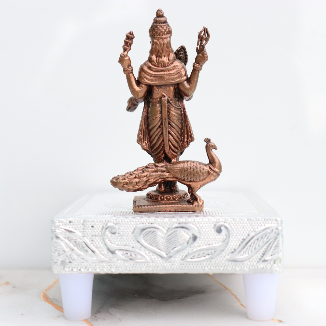 Andcrafted Copper Lord Murugan Idol