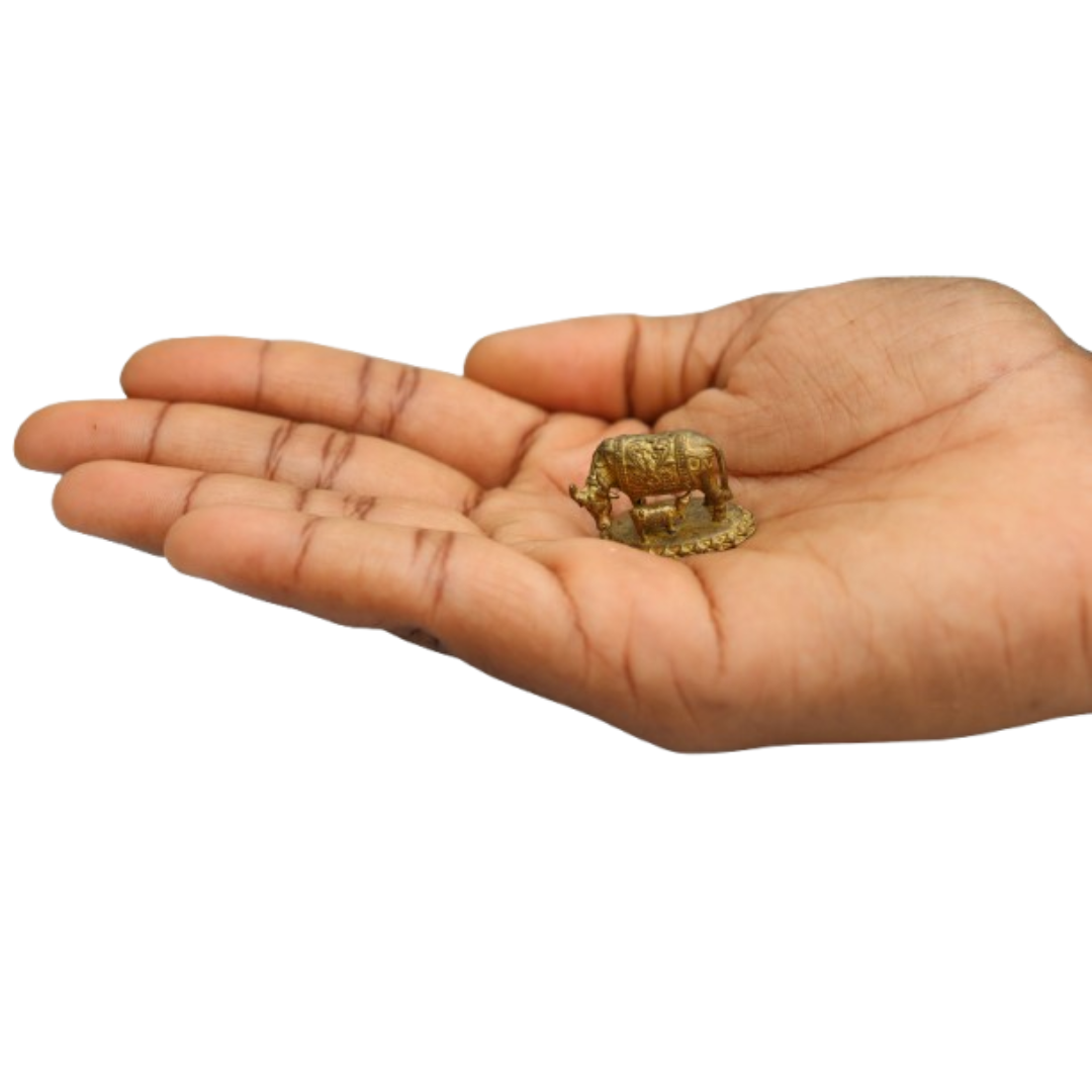 Handcrafted Brass Kamadhenu idol