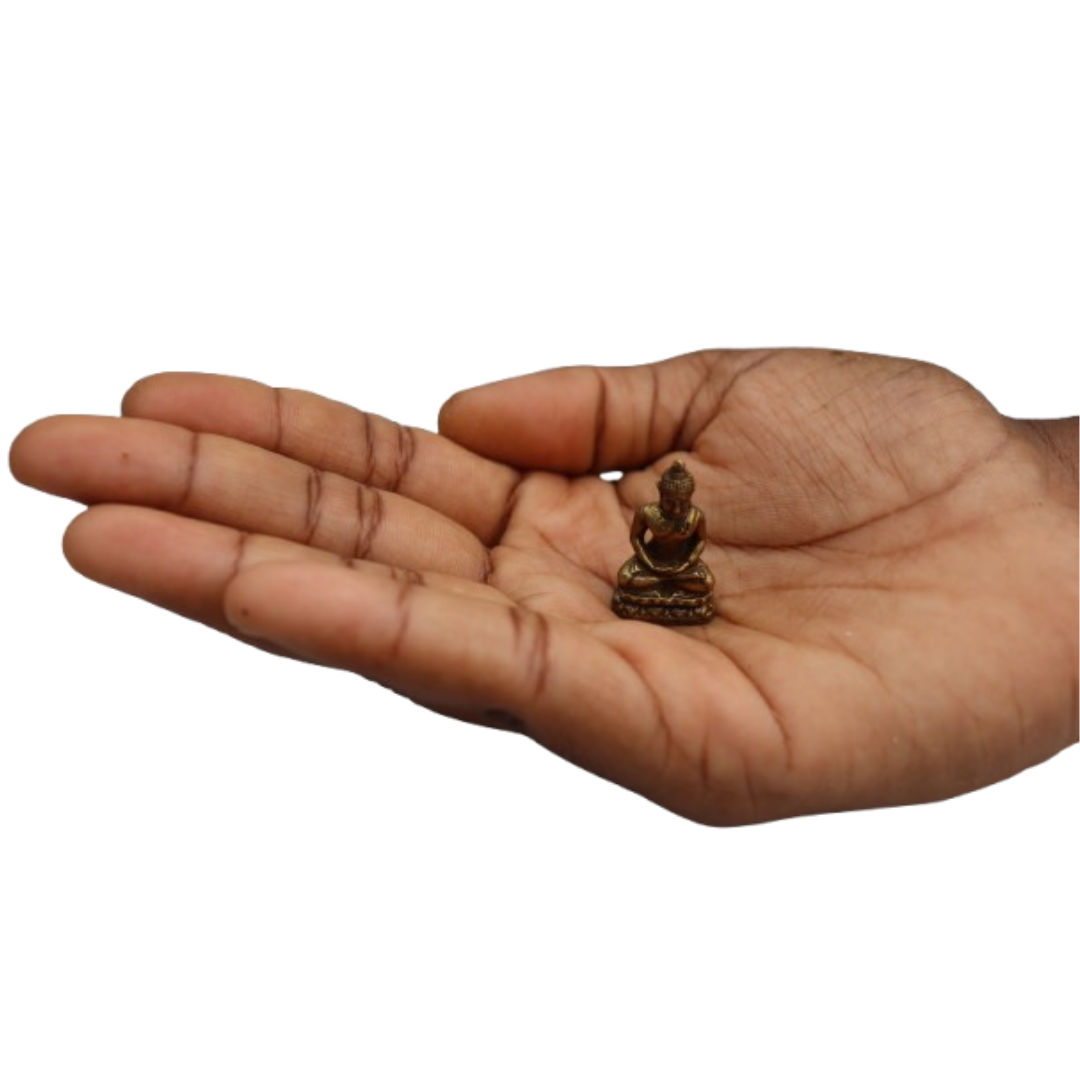 Miniature Brass Buddha Idol