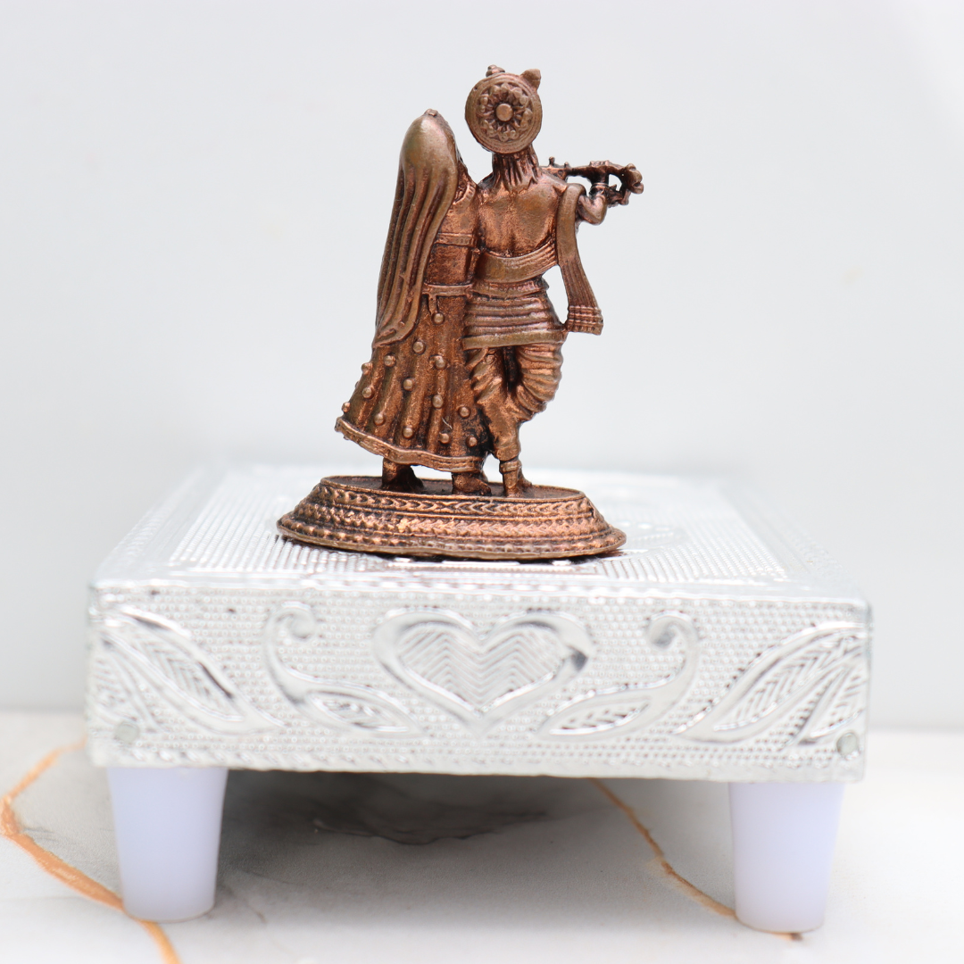 Handcraft RadhaKrishna Idol in Pure Copper