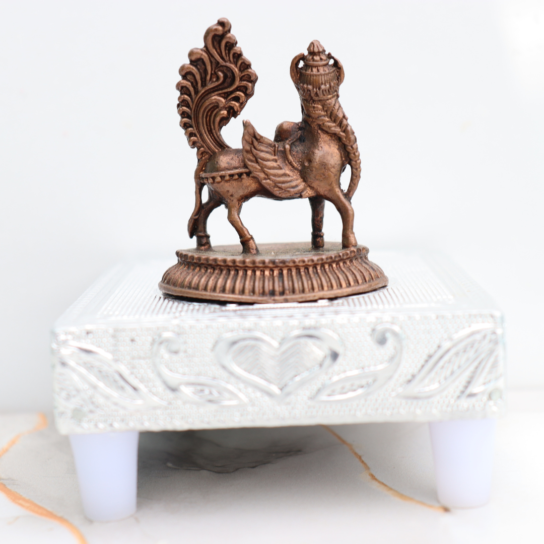 Handcrafted Copper Yali Statue