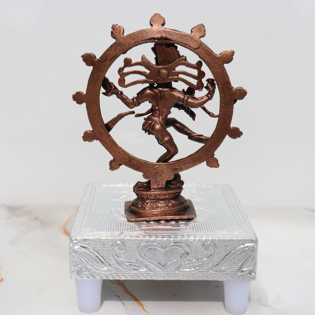 Nataraja Dancing Shiva Idol in Pure Copper