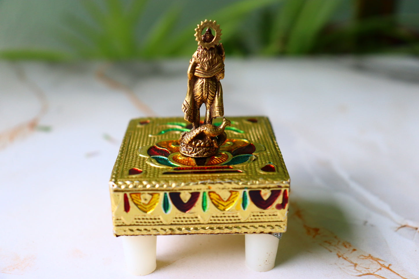 Miniature Brass Lord Murugan Idol