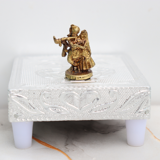 Mini Brass Radha Krishna Idol