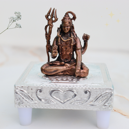 Handcrafted Pure Copper Lord Shiva Idol
