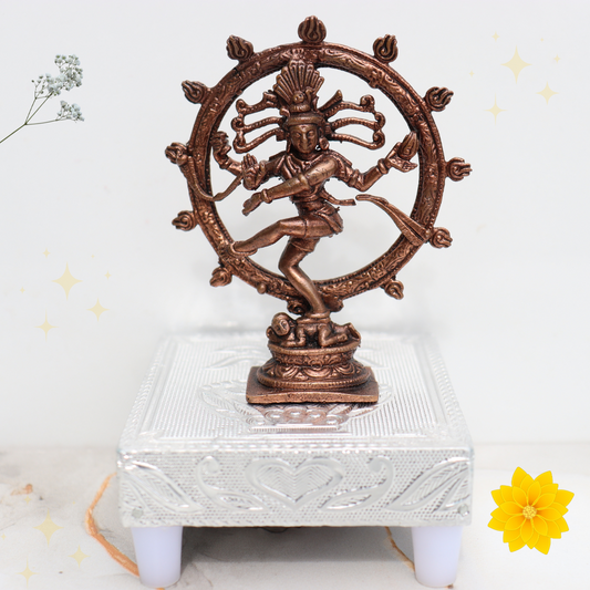 Nataraja Dancing Shiva Idol in Pure Copper