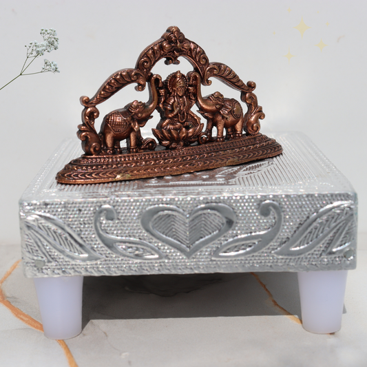 Gajalakshmi Copper Idol (Lakshmi with Elephants)