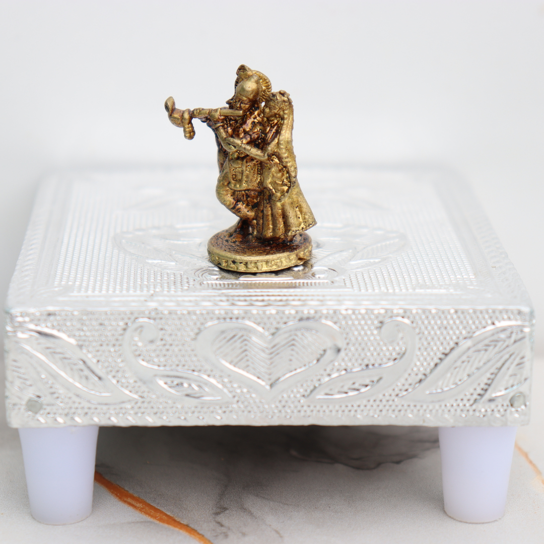 Mini Brass Radha Krishna Idol