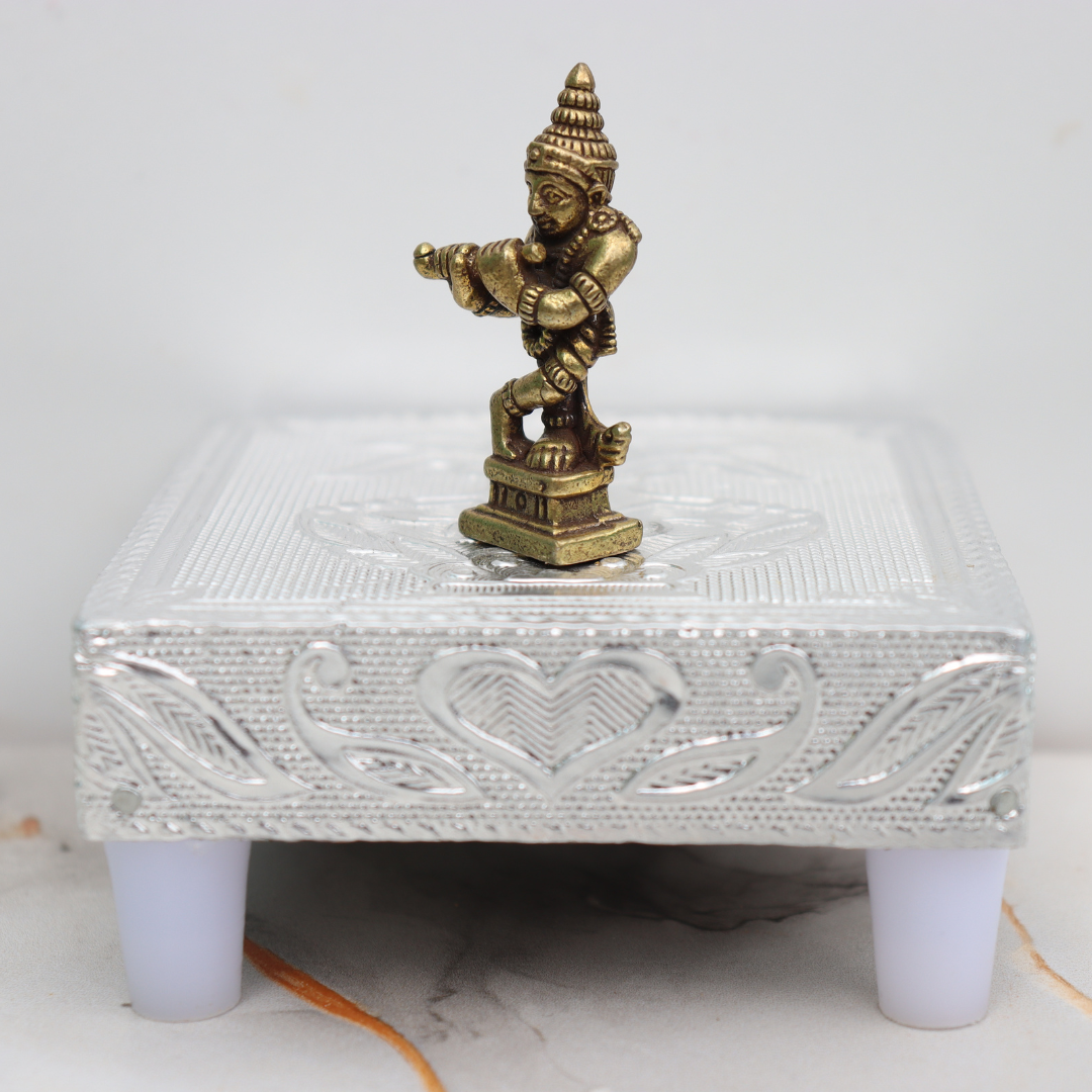 Mini Brass Flute Krishna Idol