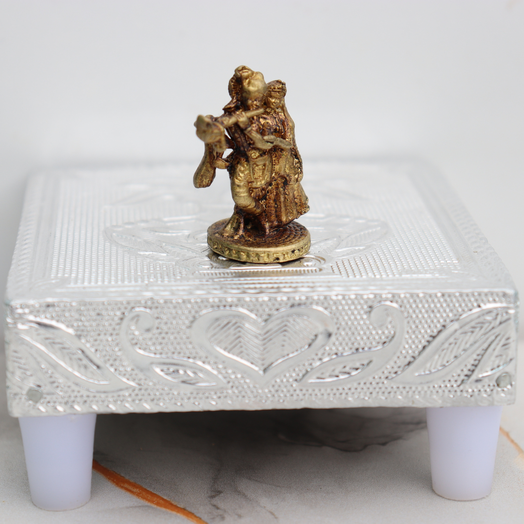 Mini Brass Radha Krishna Idol