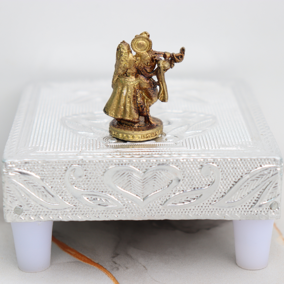 Mini Brass Radha Krishna Idol